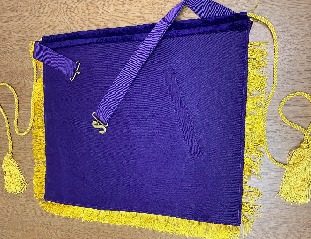 Past Master Purple/Gold Apron