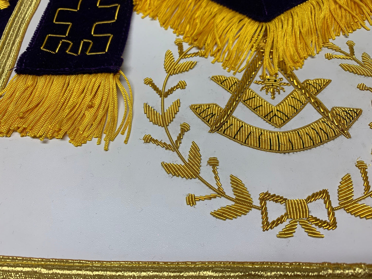 Past Master Purple/Gold Apron