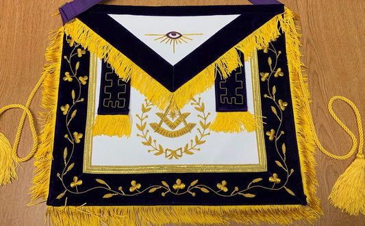 Past Master Purple/Gold Apron