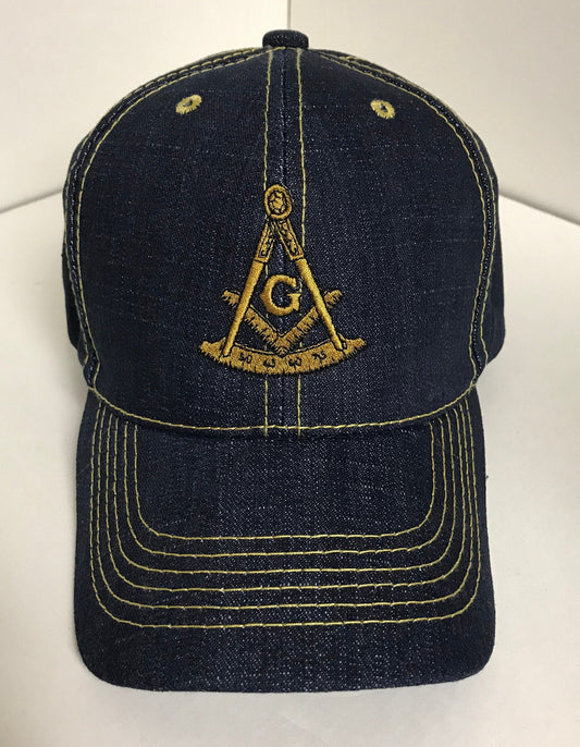 Past Master Mason Denim Cap