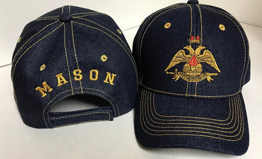 33rd Degree Mason Denim Cap